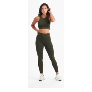 Vuori Elevation leggings, medium, evergreen